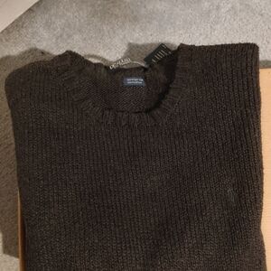 NWT! RALPH LAUREN BLACK COTTON SWEATER MENS XL (FITS LIKE A LARGE) $200